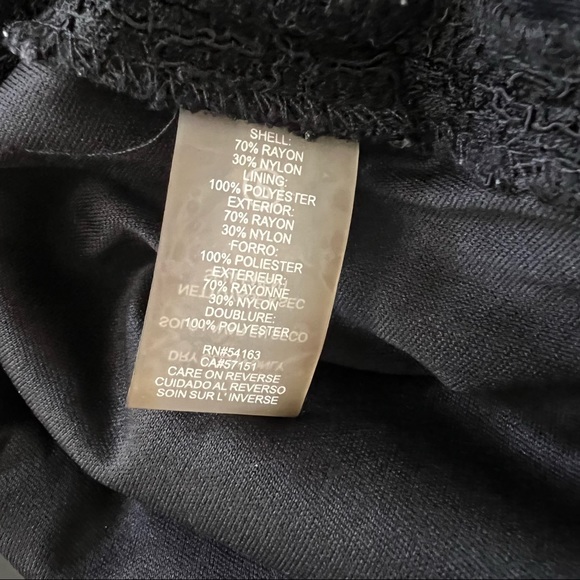 Karl Lagerfield Black Lace Long Sleeve Dress - Picture 3 of 7